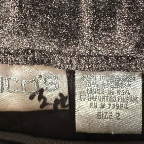 Chico’s Brown Velvet Tiered Pull On Skirt Size Large - Picture 3 of 3